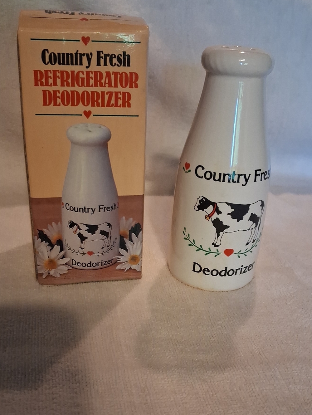 White Ceramic Refrigerator Backing Soda Holder